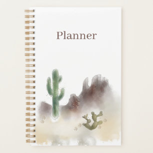 Agenda Planeador do Deserto de Aquarela   5,5 x 8,5   Anu