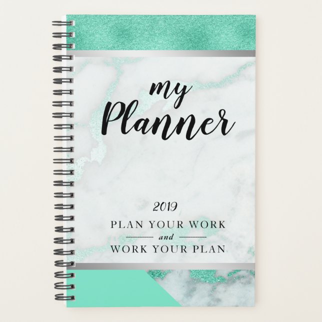 Agenda Planeador do Glam Verde da Casa Fosco (Frente)