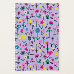 Agenda Planeador do Jardim Flor Lilac