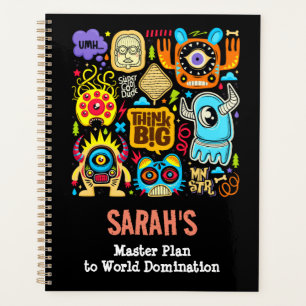 Agenda Planeador - Doodles Monstrosos: Pense em Arte Gran