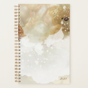 Agenda Planeador E Calendário Do Urso De Teddy Bonito