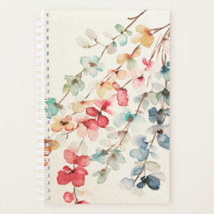 Agenda Planeador Espiral Floral em Cascata