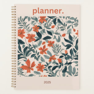 Agenda Planeador Floral 2025