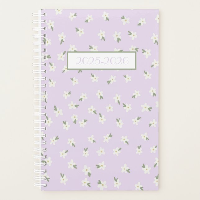 Agenda Planeador floral Lilac (Frente)