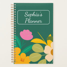 Agenda Planeador Floral - Personalizado