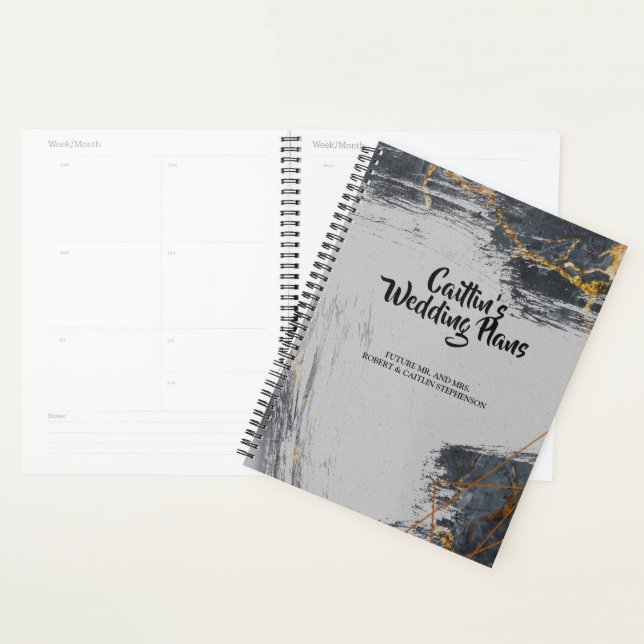 Agenda Planeador Geométrico Marble Glitter (Exibição)