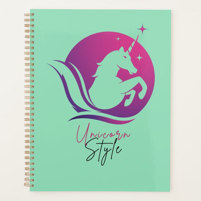 Agenda Planeador mágico Unicórn (Frente)