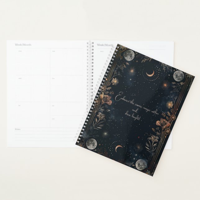 Agenda Planeador Místico Celestial/Notebook (Exibição)