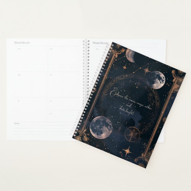 Agenda Planeador Místico Celestial/Notebook (Exibição)
