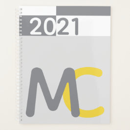 Agenda Planeador Moderno do Monograma