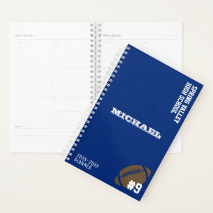 Agenda Planeador Personalizado de Futebol Escolar