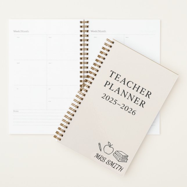 Agenda Planeador Personalizado de Professores 2025-2026 - (Exibição)