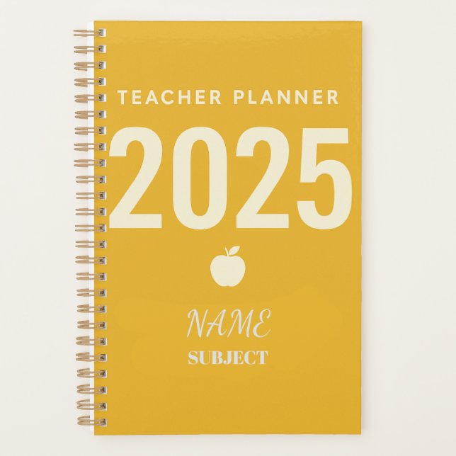 Agenda Planeador Personalizado de Professores - Voltar à  (Frente)