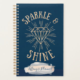 Agenda Planeador Personalizado do Sparkle e Shine