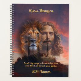 Agenda Planeador Personalizado Jesus Leão Sunset - Fundo 