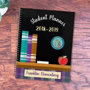 Agenda Planeador primário de estudantes com logotipo dis