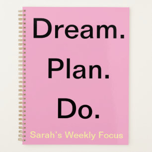 Agenda Planeador semanal para mulheres - motivação person