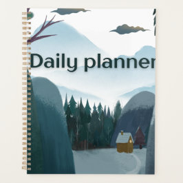 Agenda "Planejador Diário" | Casa de Inverno Aconchegante