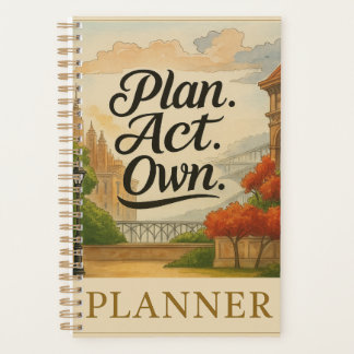 Agenda PLANEJE. AJA. POSSA.” Um Espírito Conectado™