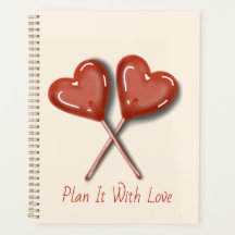 Planeje com Amor Lollipop Planner Coração