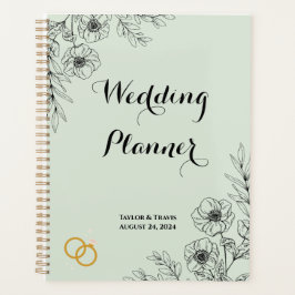 AGENDA PLANETA FLORÍFICO DE CASAMENTO VERDE