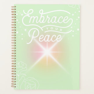 Agenda Planificador de Menta Abrace a Sua Paz