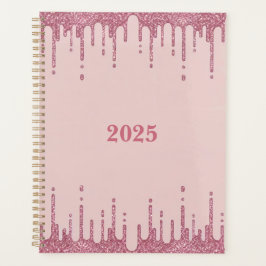 Agenda Planner 2025 de Drips Glitter Rosa