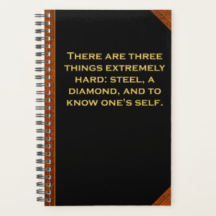 Agenda Planner Ben Franklin Cote Duro Steel Vintage