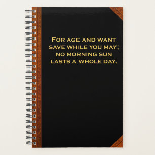 Agenda Planner Ben Franklin Cote Morning Sun Vintage
