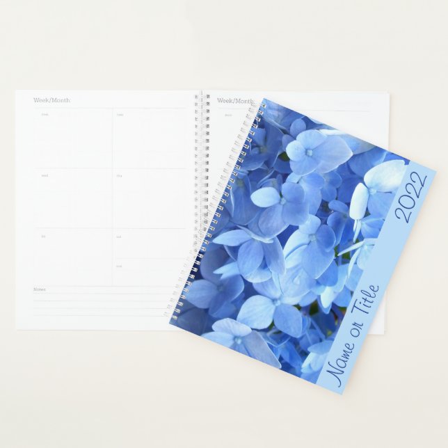 Agenda Planner - Blue Hydrangea (Exibição)