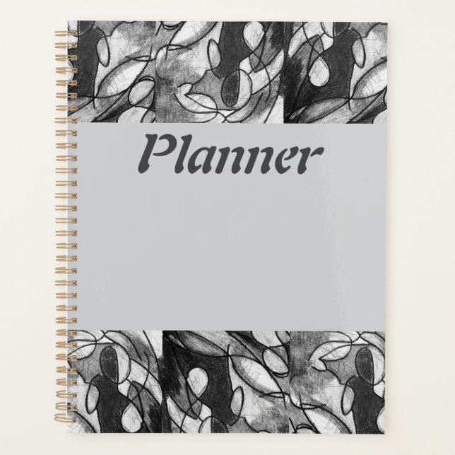 Agenda Planner com trabalho de arte "Falta de azul" (Frente)
