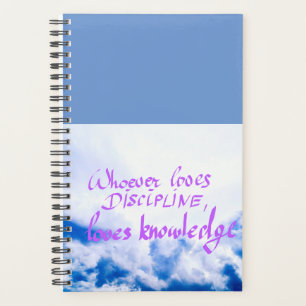 Agenda Planner com verso de bíblia