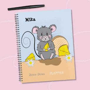 Agenda Planner da escola primária de Cinzas de Cartoon
