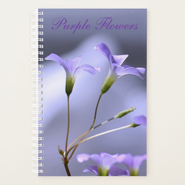 Agenda Planner das Flores Roxas (Frente)