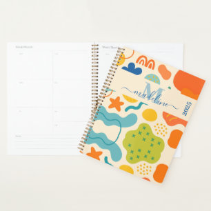 Agenda Planner de Abstrato de abertura de cores personali