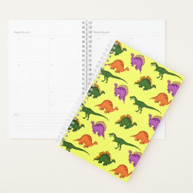 Agenda Planner de Amantes do Dinossauro (Exibição)