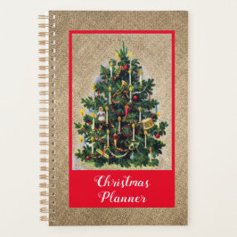 Agenda Planner de Árvore de Natal Vintage Country