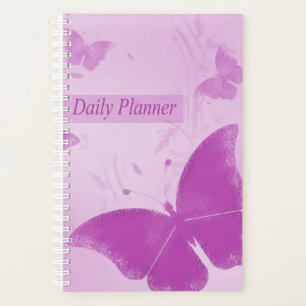 Agenda Planner de Borboletas Roxas