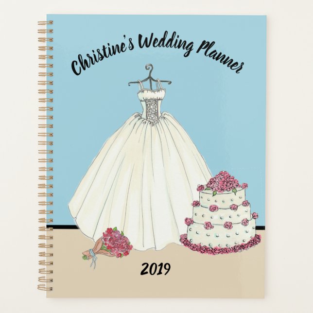 Agenda Planner de Casamento da Noiva (Frente)