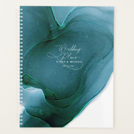 Agenda Planner de Casamento de Fluxo de Tinta ID762