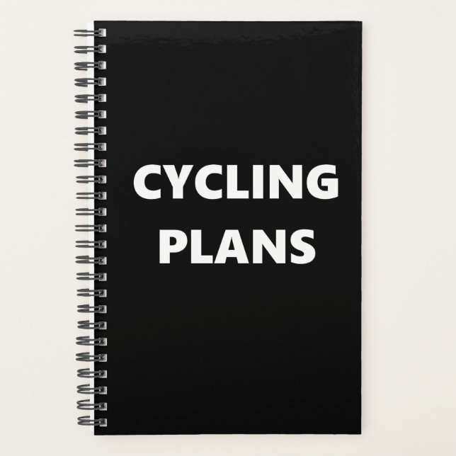 Agenda Planner de Ciclismo Tema Esportivo Planner Planos  (Frente)