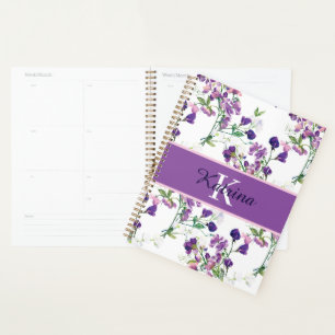 Agenda Planner de Ervilha Doce Monograma