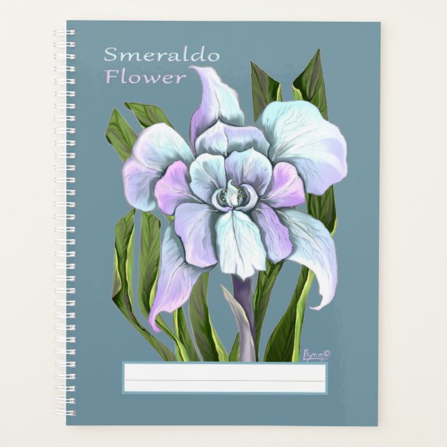 Agenda Planner de flores de Smeraldo (Frente)