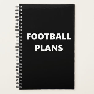 Agenda Planner de futebol americano sobre temas desportiv