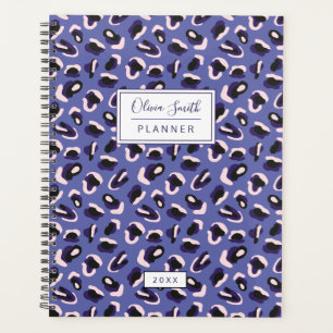 Agenda Planner de impressão roxo personalizado Abstrato a