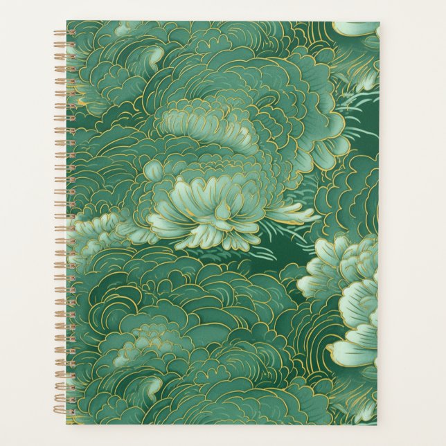 Agenda Planner de Jade Chiyogami (Frente)
