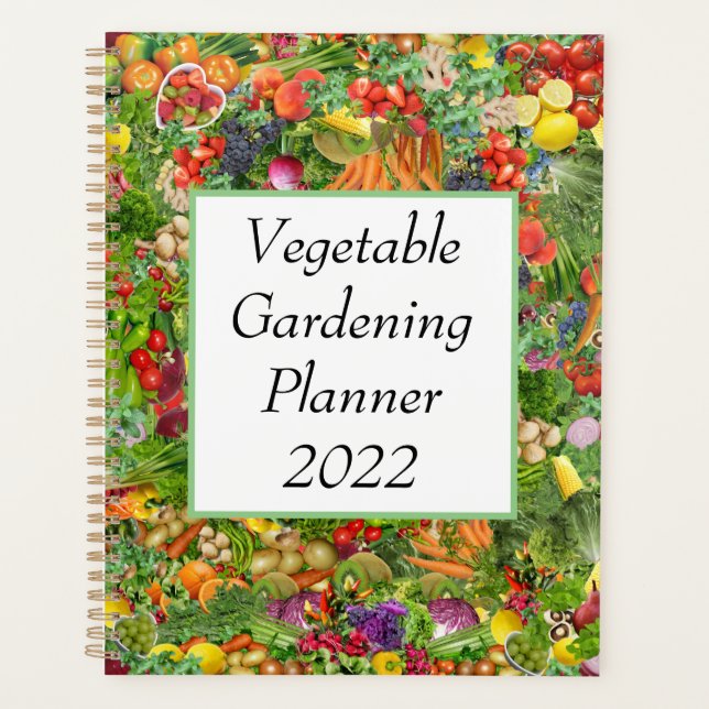 Agenda Planner de jardinagem vegetal (Frente)