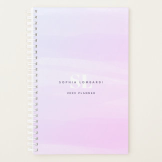 Agenda Planner de Lava-Lava-Lava-Lava-Lavanda Simples