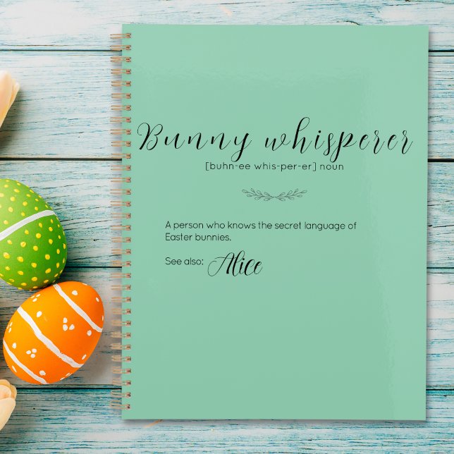 Agenda Planner de Páscoa Bunny Whisperer (Bunny Whisperer Easter Planner)