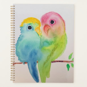 Agenda Planner de Pássaros de Amor